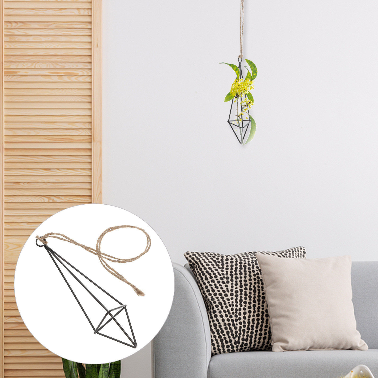Geometrischer Eisen-Kunst-Häng – Spider Plant Hanging Bewertung und Preis