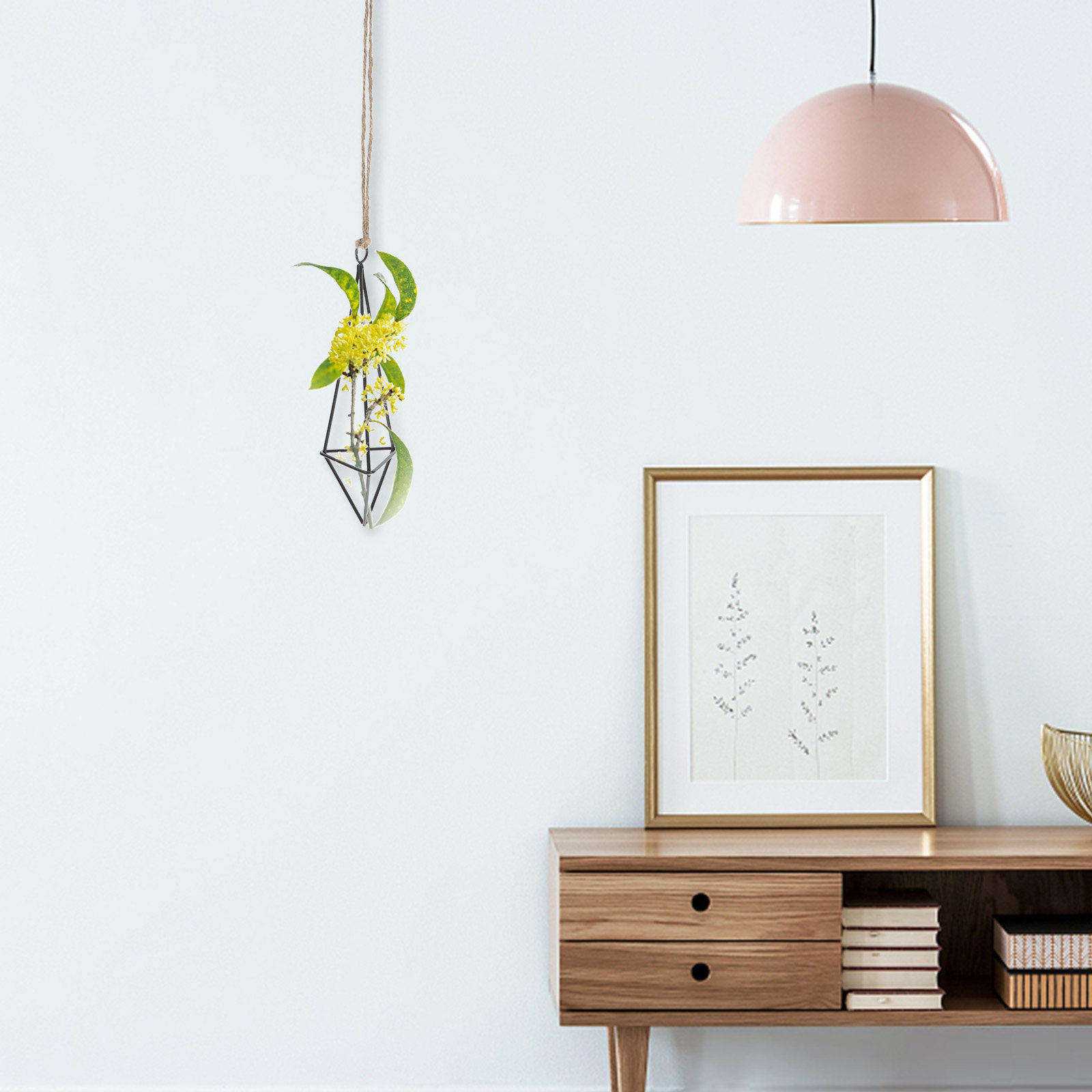 Geometrischer Eisen-Kunst-Häng – Spider Plant Hanging Bewertung und Preis