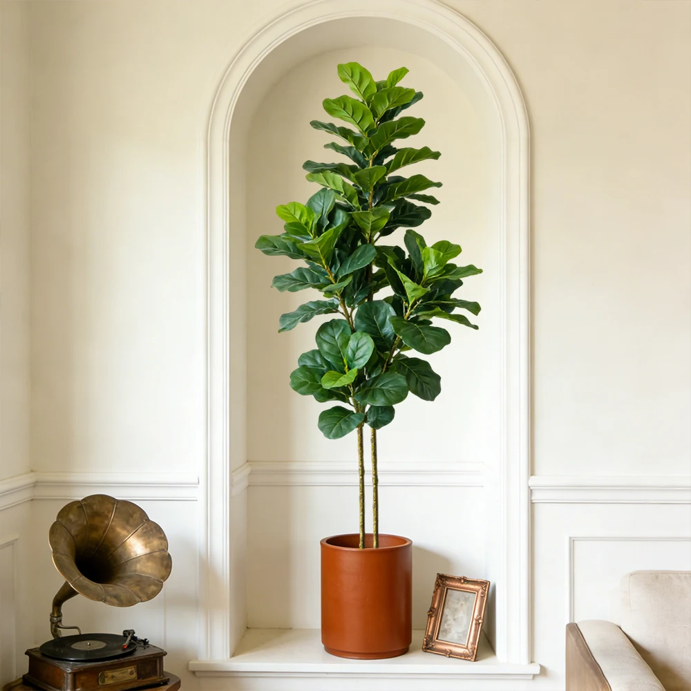 64/122 cm künstlicher Geigenfe – Ficus Lyrata Tree Bewertung und Preis