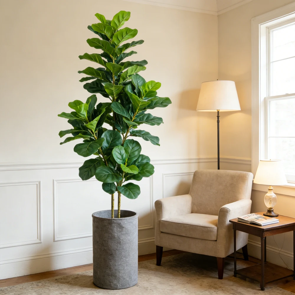 64/122 cm künstlicher Geigenfe – Ficus Lyrata Tree Bewertung und Preis