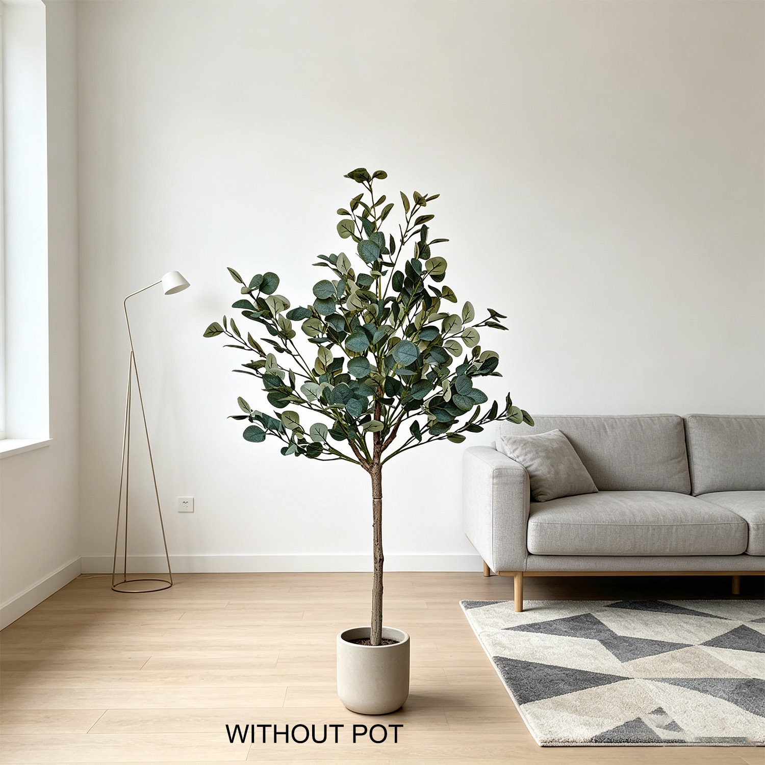 140 cm künstliche Eukalyptuspf – Ficus Lyrata Tree Bewertung und Preis